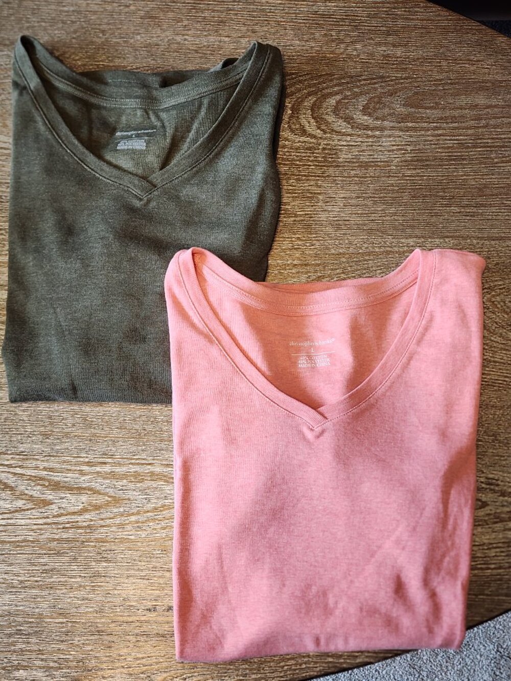 Christopher & Banks V-Neck Shirt Bundle, Size Large